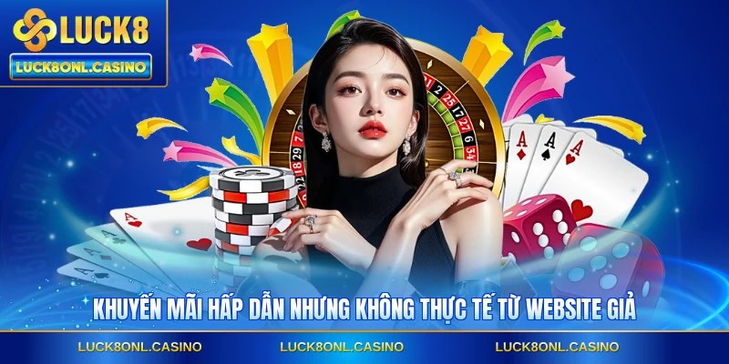 Khuyến mãi hấp dẫn nhưng không thực tế từ website giả